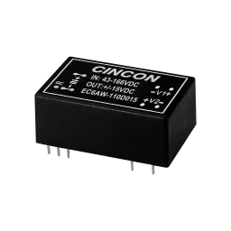 10W DC/DC-Converter, Input 43…160V, Output 15V/0.666A