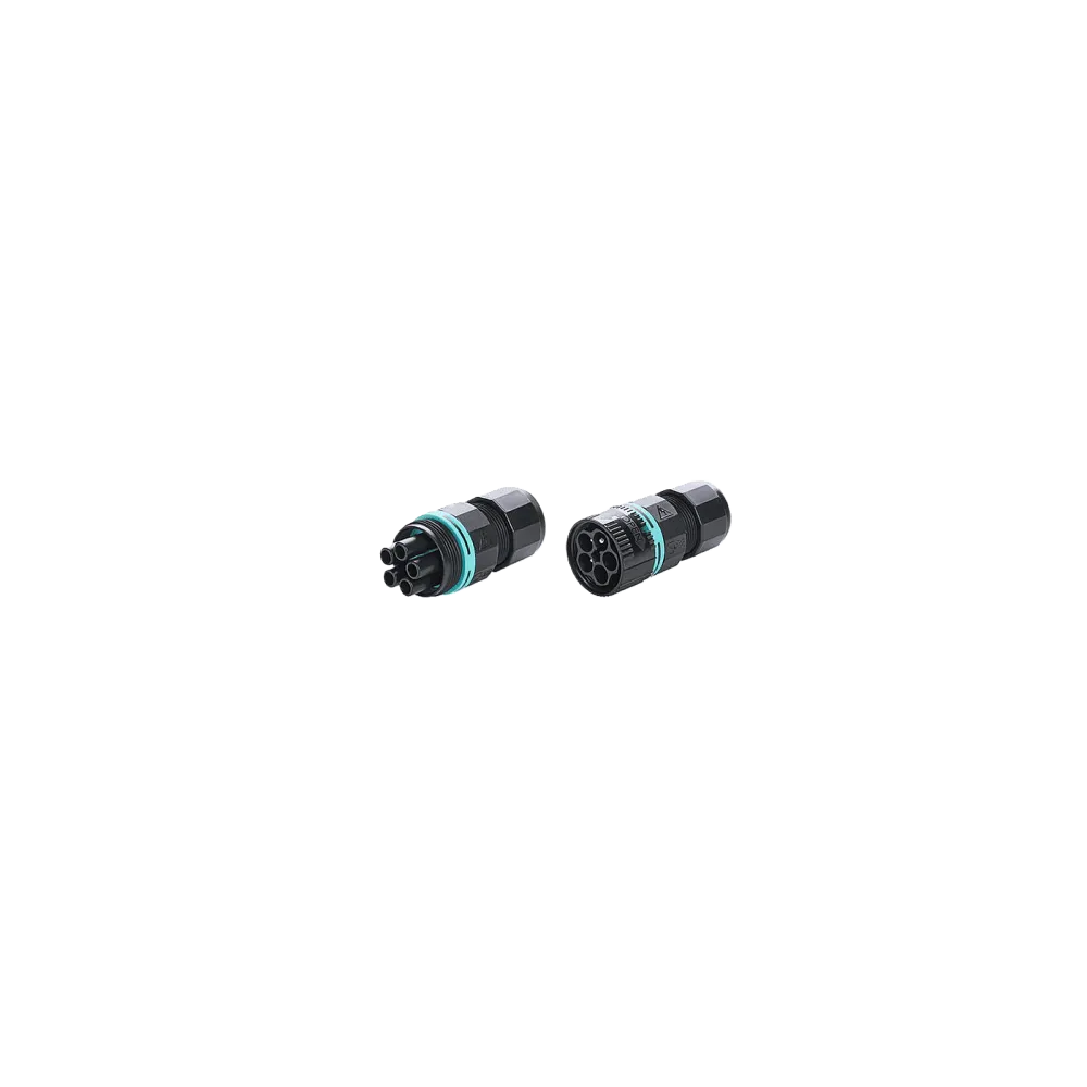Mini Circular Connector TH387, Plug, 5P, Screw, IP66/IP68