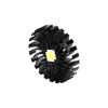 Modular LED star heat sink, ø134mm, H 20mm, Black anodized