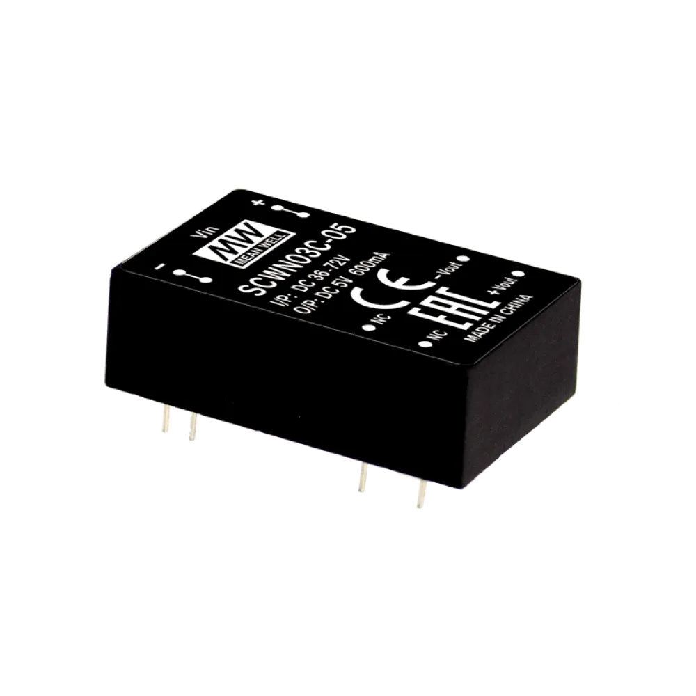 3W DC/DC-Converter, Input 18…36V, Output 5V/0.6A