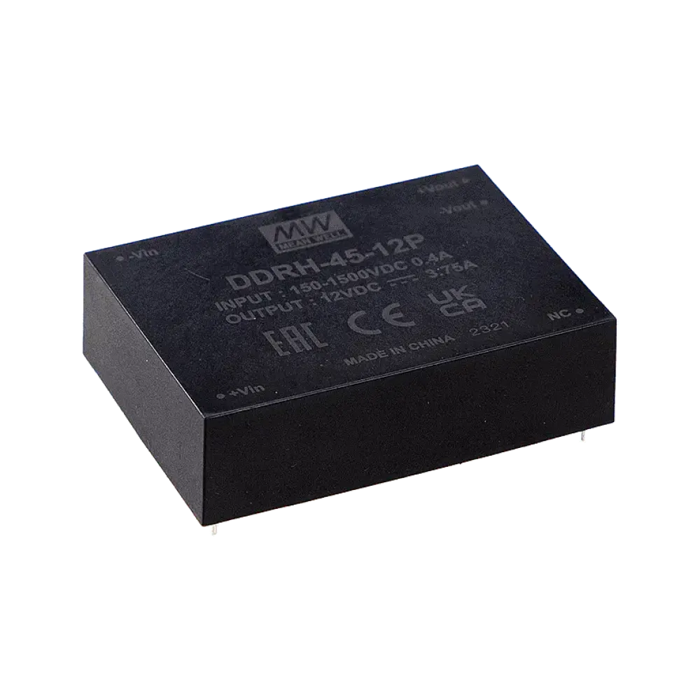 45W DC/DC converter, input 150...1500Vdc, output 24V/1.87A