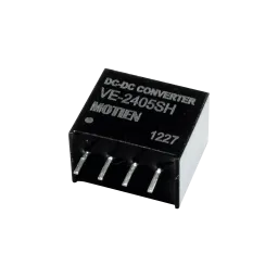 2W DC/DC converter, input 24V, output 7.2V/0.278A