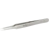 SMD tweezers angled 45° with fine tips for vertical application.