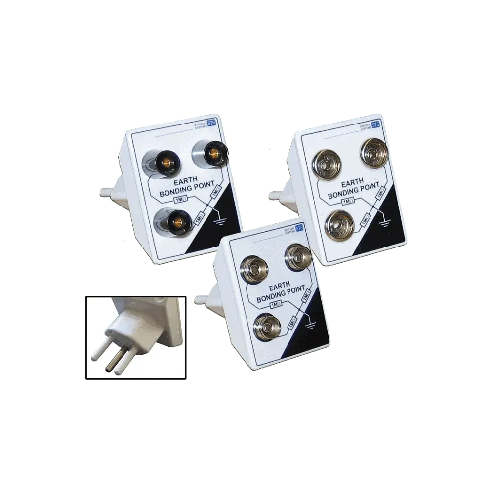 Earthing plug 3x10mm push-button connection (m)