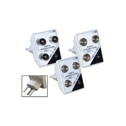 Earthing plug 3x10mm push-button connection (m)