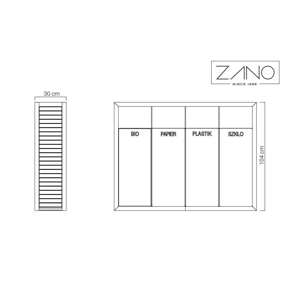 Pavo Recycling Bin