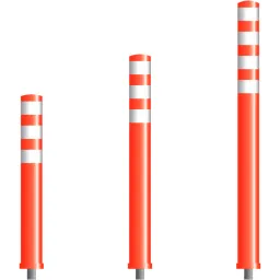 Flexible barrier post 