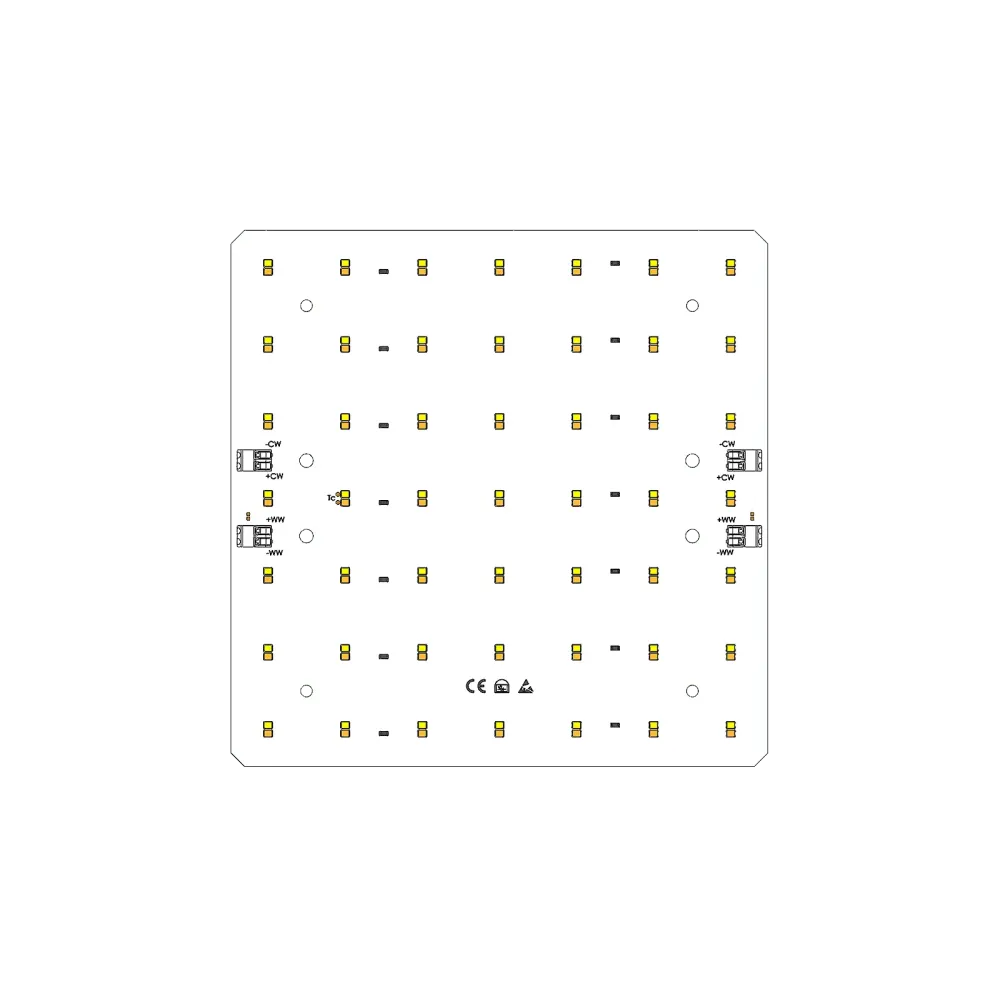 LED module 200x200mm / TW / 3000K & 4000K / CRI >90 / 98LED