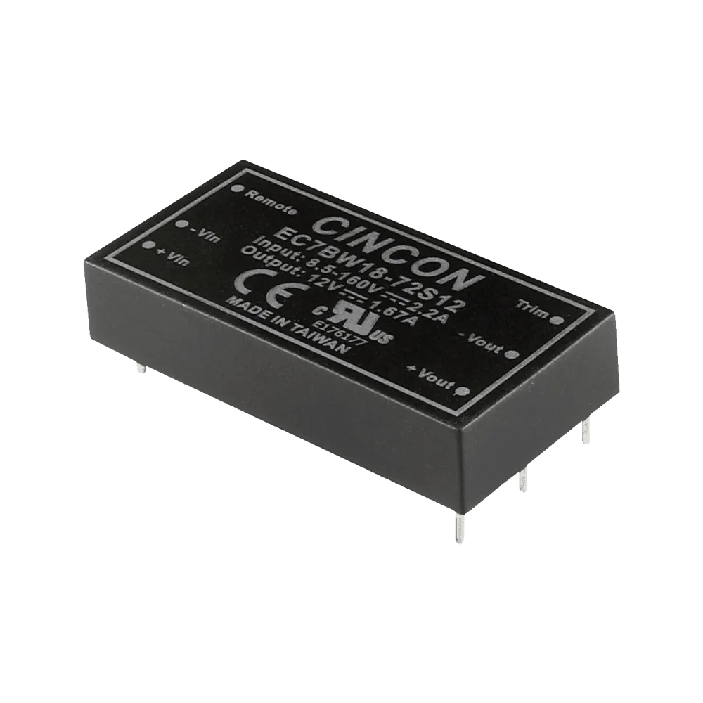 20W DC/DC-Converter, Input 43…160V, Output 5V/4A