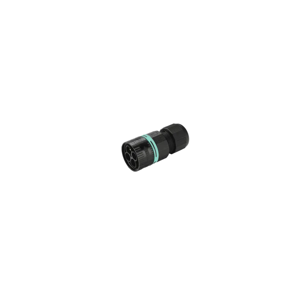 Mini Circular Connector TH387, Plug, 4P, Screw, IP66/IP68