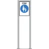 Zone signage stele type 