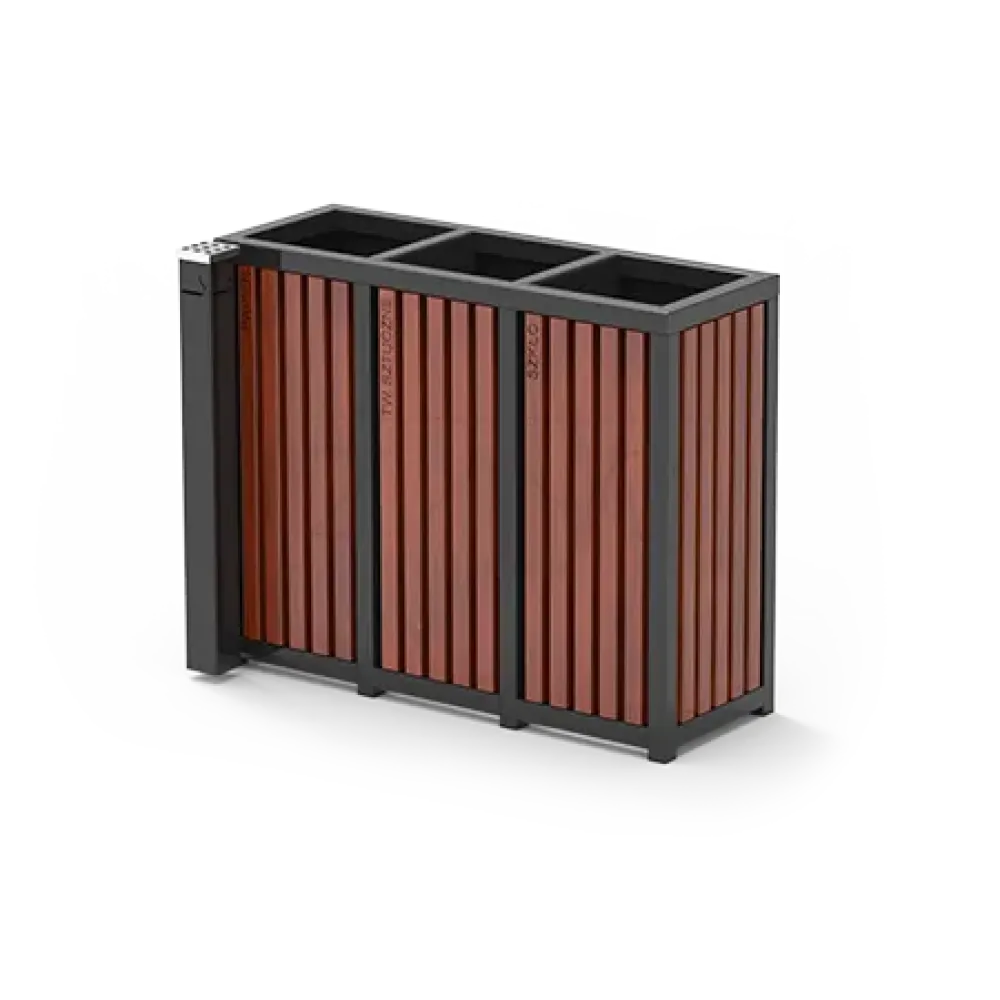 Altus recycling bins with ashtray