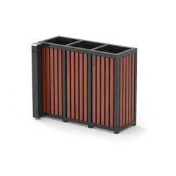 Altus recycling bins with ashtray
