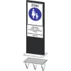 Zone signage stele type 