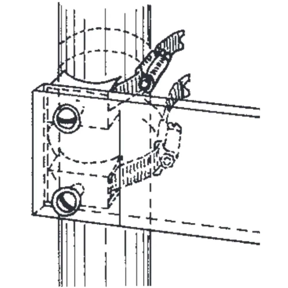 Stainless steel clamp for post diameter