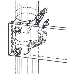 Stainless steel clamp for post diameter