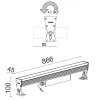 Matrix Floodlight 2802P/WD50VS-Floodlights - Wallwasher DALI Diffuse Emission L. 866