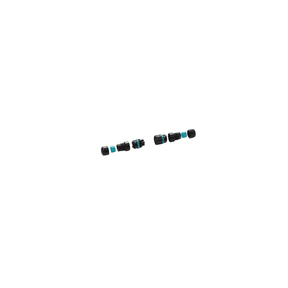 Mini Circular Connector Set , 4p, Plug&Socket, Screw, Wire Protection, D6-12mm, IP66/IP68