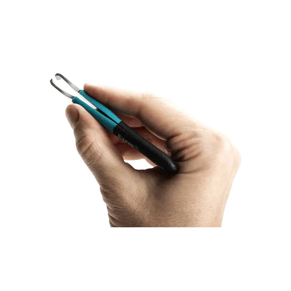 Cutting tweezers with ergonomic foam handles