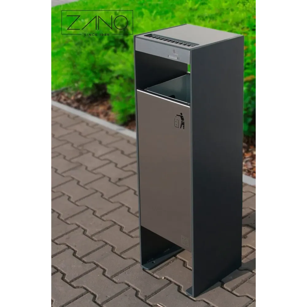 Simple Litter bin with ashtray
