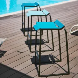 Pleats High Stool