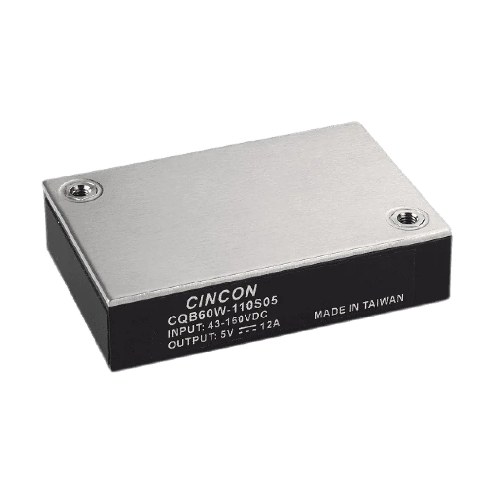 60W DC/DC-Converter, Input 43…160V, Output 12V/5A