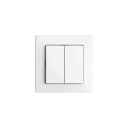 Flush-mounted push-button EDIZIOdue 2×A-R/1P white