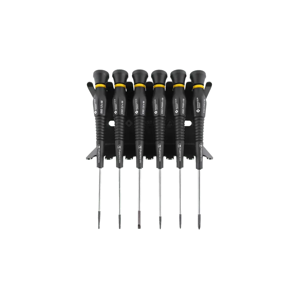 ESD screwdriver set 6 pcs (incl. ESD tool holder)