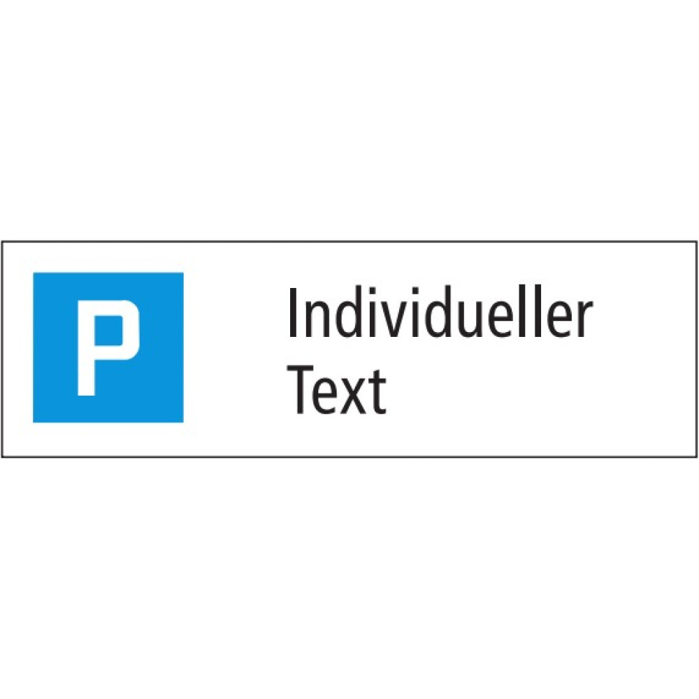 Parking with custom text