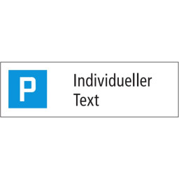 Parking with custom text