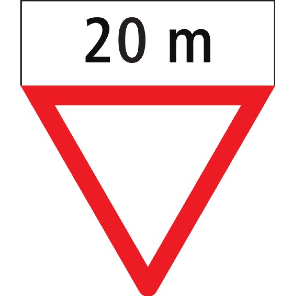 Yield sign