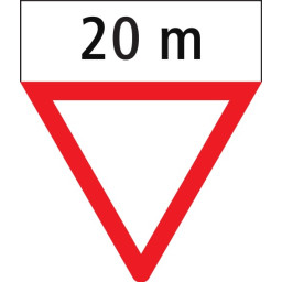 Yield sign