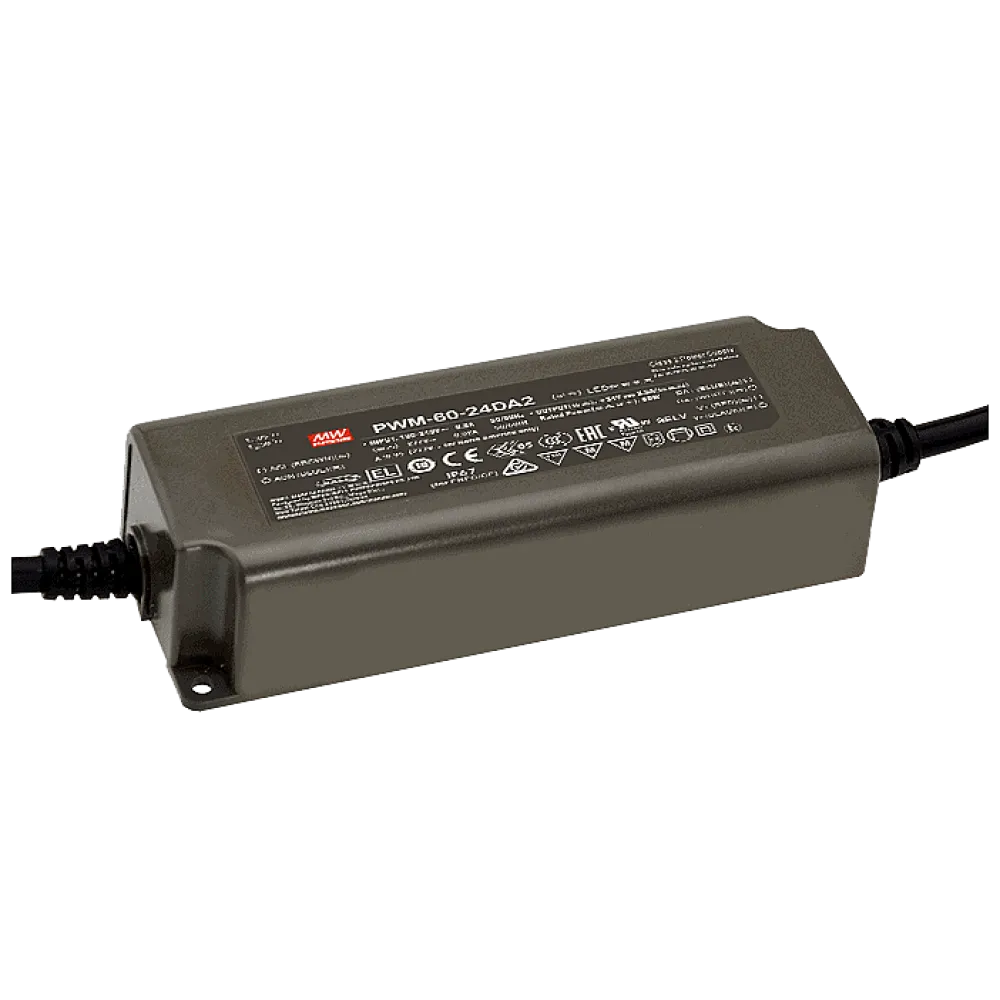 60W LED Driver with PWM Output 12V/5A, DALI2
