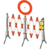 Lamp holder for scissor barrier