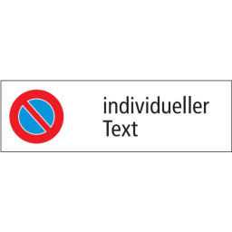 Sign No. 2.50 with custom text