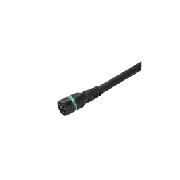 Techno Mini Plug Connector with cable, 5p, Overmolded, L2m, IP68