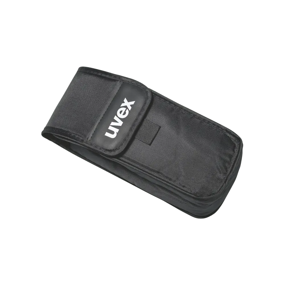uvex glasses case, black, textile, Velcro