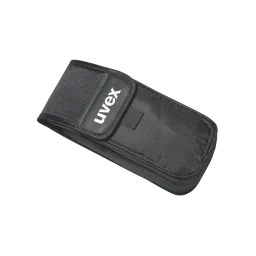 uvex glasses case, black, textile, Velcro