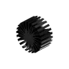 Modular LED star heat sink, ø99mm, H 50mm, Black anodized