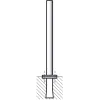 Barrier post without rings
