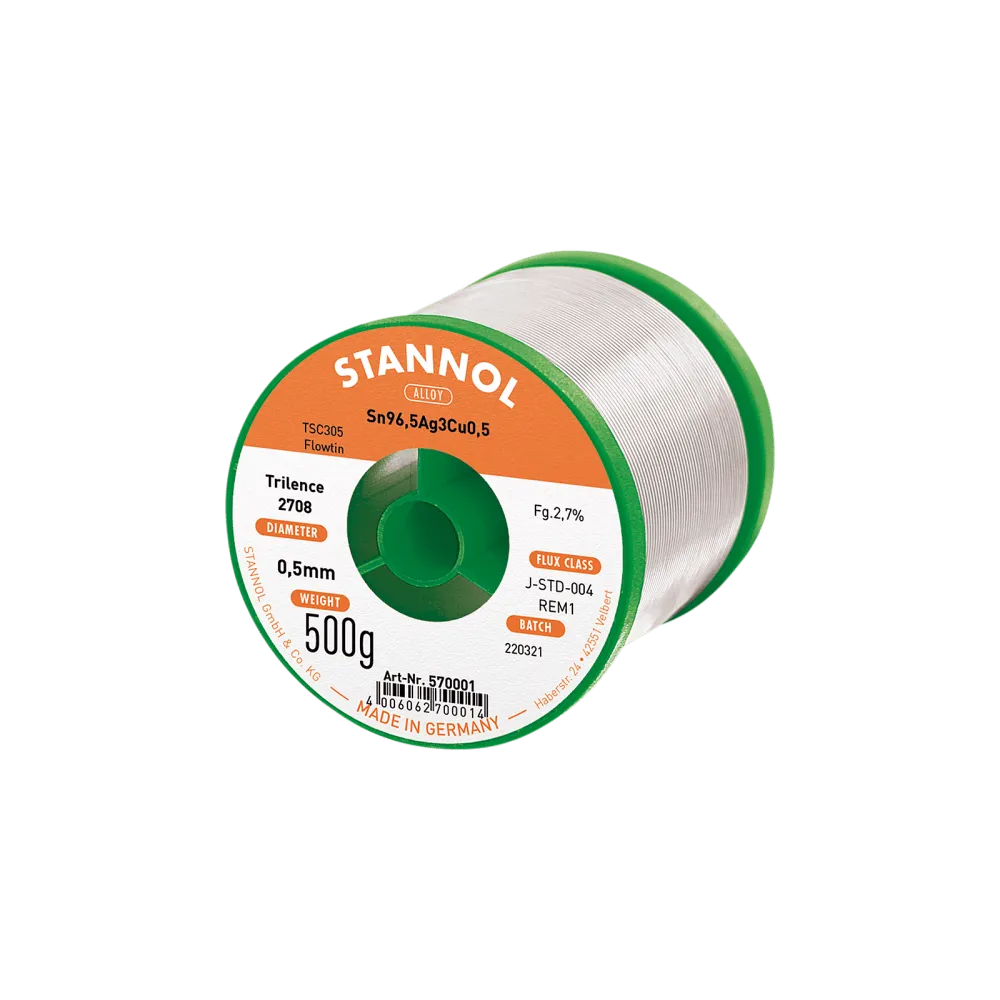 TRILENCE 2708 TSC Flowtin Solder wire ø0.5mm 0.5kg