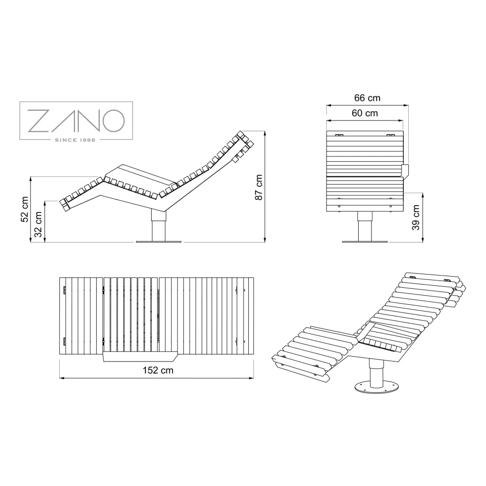 Swivel lounger Flash