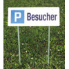 Flat bar with 2 cranked insertion rods, galvanized, for round signals and additional boards