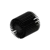 Modular LED star heat sink, ø152mm, H 150mm, Black anodized