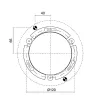 Lucy Wall 1050W/WR1.VS.99-Wall - Stainless steel wall or ceiling luminaire