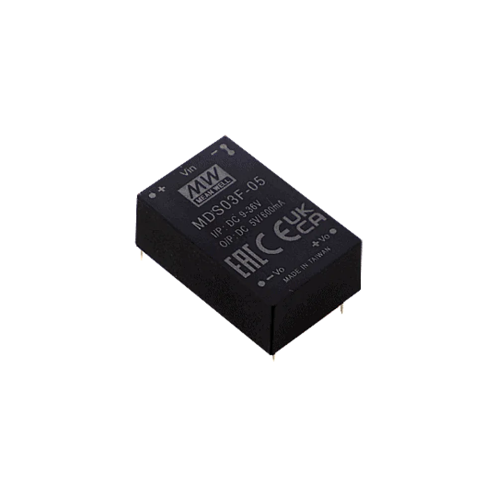 3W DC/DC-Converter, Input 9…36V, Output +/-5V / +/-0.3A