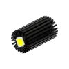 Modular LED star heat sink, ø47mm, H 80mm, Black anodized