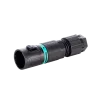 Techno Micro Plug Connector, 3p, Screw, 0.25-1.0mm2, L-N-PE, D7-8, IP66/IP68/IP69