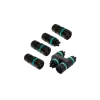Set: H-cable distributor TH624, 4-gang, 4P, screw connection, D7.0-12, IP68