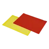 Hook-on lids for storage containers made of IDP - dissipative in yellow and red
